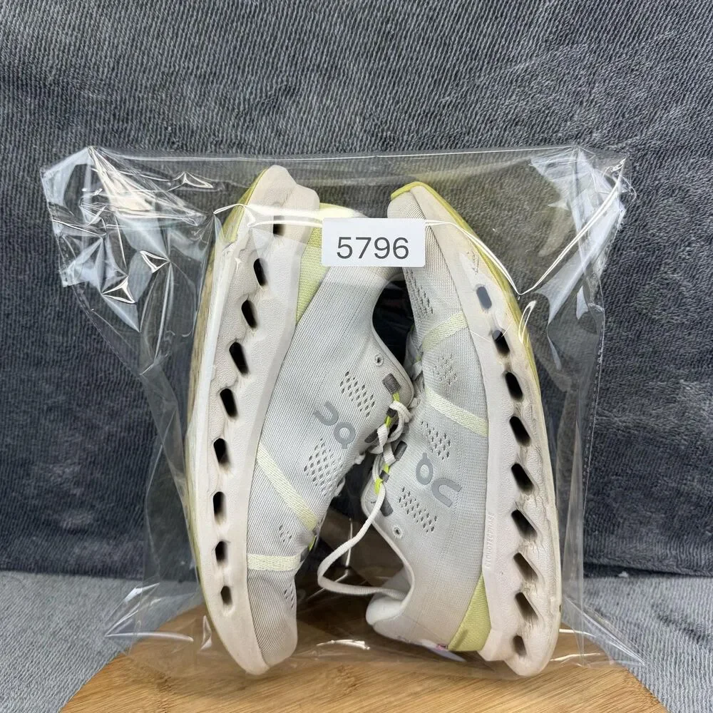 On Cloudsurfer Shoes Womens Size 9.5 White Mesh Running Sneakers 3WD10440248